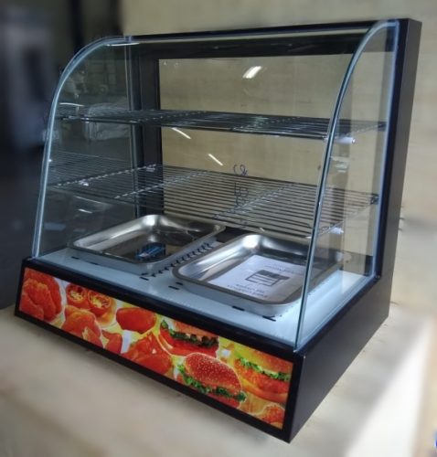 pemanas makanan, showcase warmer, etalase penghangat
